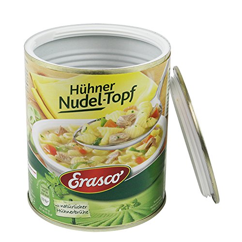 Dosensafe im Erasco-Nudeltopf-Design
